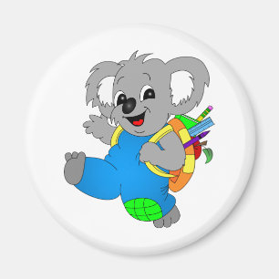 Imã Barco Koala com mochila