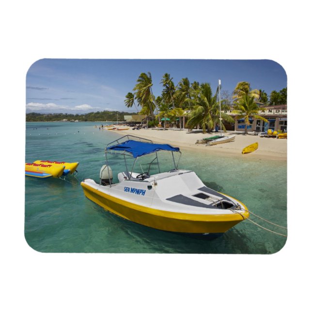 Ímã Barco motorizado e barco banana (Horizontal)