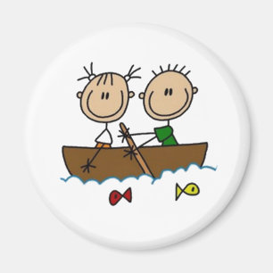Imã Barco Stick Figures