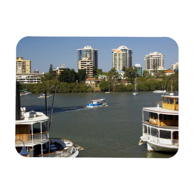 Ímã Barcos a Vapor, Rio Brisbane, Brisbane, (Horizontal)