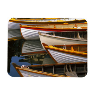 Ímã Barcos coloridos brilhantes no Centro de Barcos de