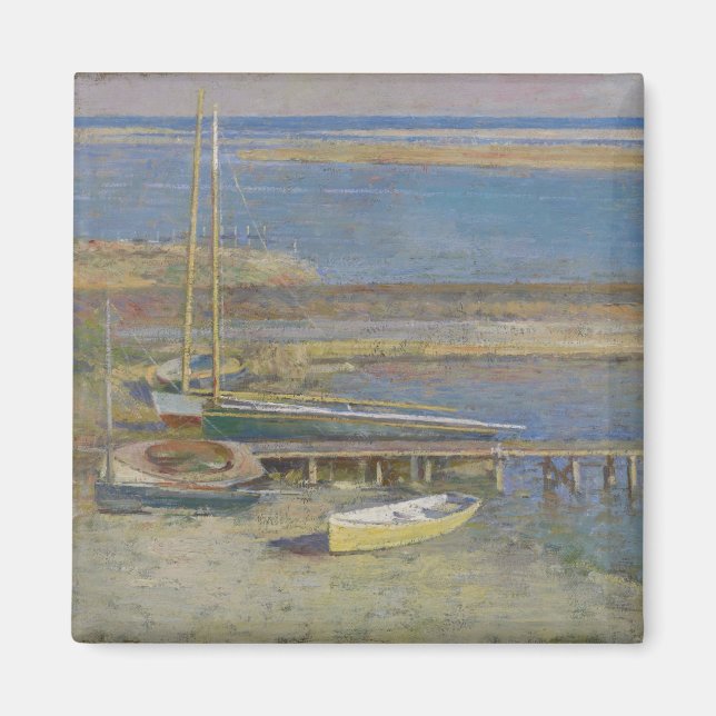 Imã Barcos com aterrissagem (Paisagem de Nova Inglater (Frente)