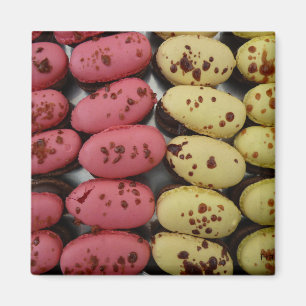 Imã barcos cor-de-rosa & amarelos do chocolate