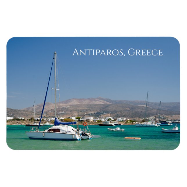 Ímã Barcos da Antiparos Ilha Grega (Horizontal)