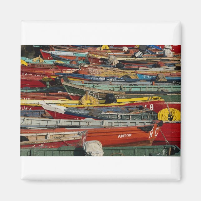 Imã Barcos de pesca, Antofagasta, Chile (Frente)