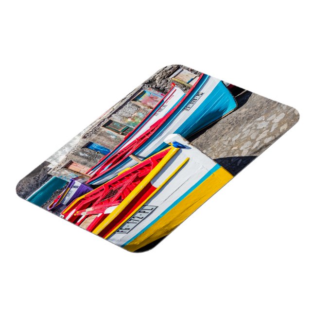 Ímã Barcos de Pesca Coloridos, Cabo Verde (Left Side)