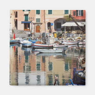 Imã barcos de pesca em Camogli