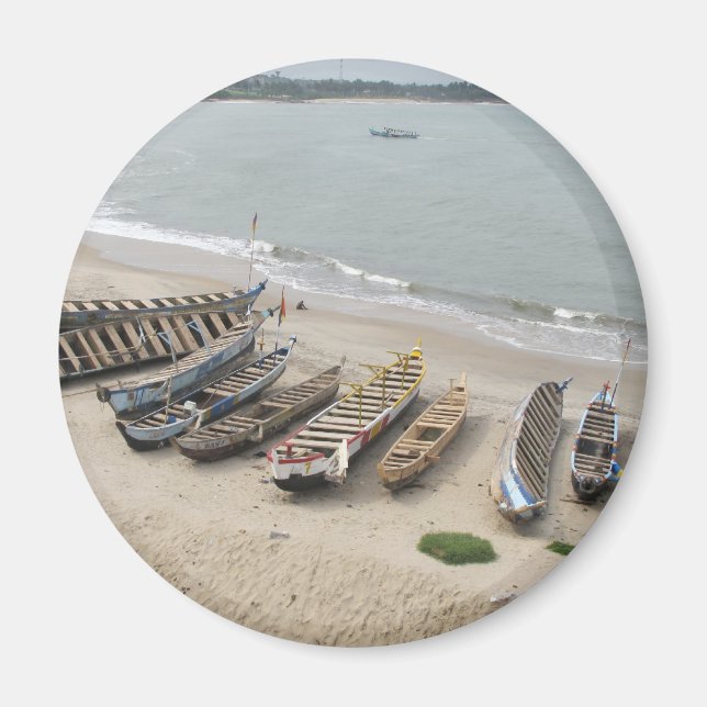 Imã Barcos de pesca em Elmina, Gana (Frente)