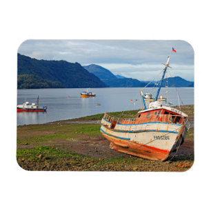Ímã Barcos de pesca, Hornopiren, Chile