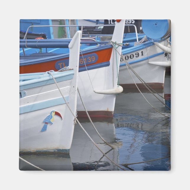 Imã Barcos de pesca provençais típicos pintados em 2 (Frente)