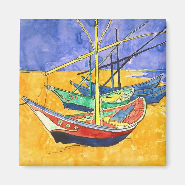 Imã Barcos de Pesca Sardos-Mários Van Gogh Fine (Frente)