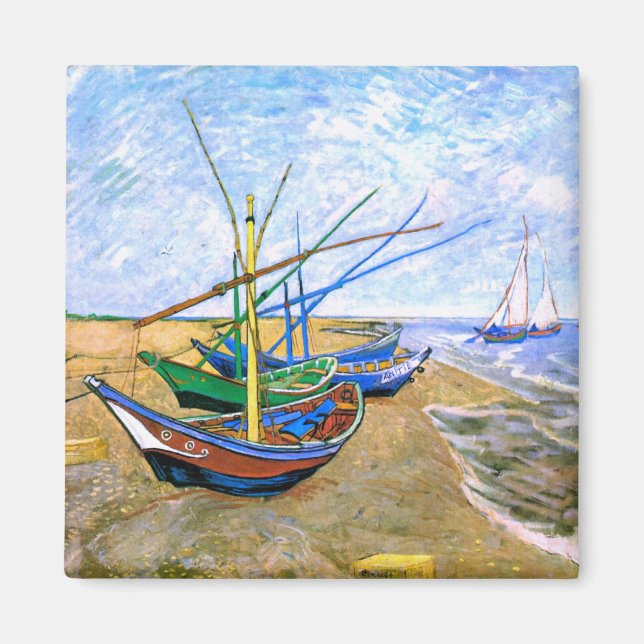 Imã Barcos de Pesca Sardos-Mários Van Gogh Fine (Frente)
