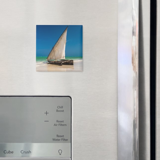 Imã Barcos de pesca tradicionais na praia (In Situ (Fridge))