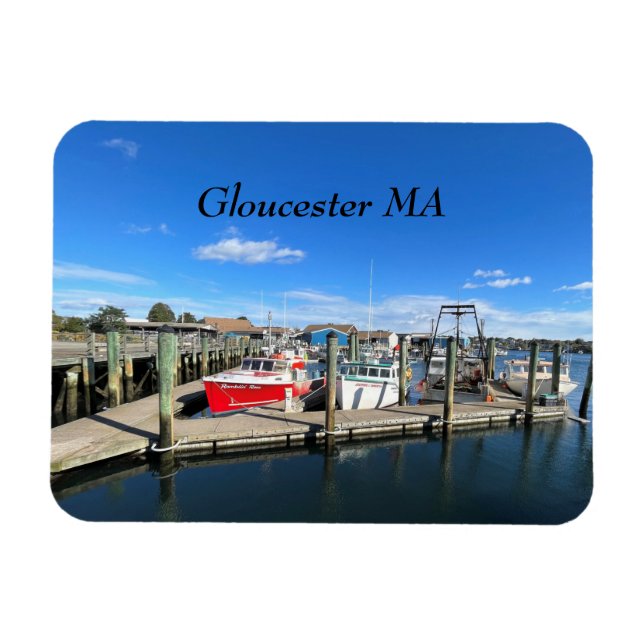 Ímã Barcos no porto de Gloucester (Horizontal)