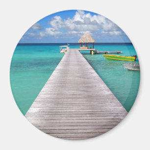 Imã Barcos num jato no ímã redondo Pacífico