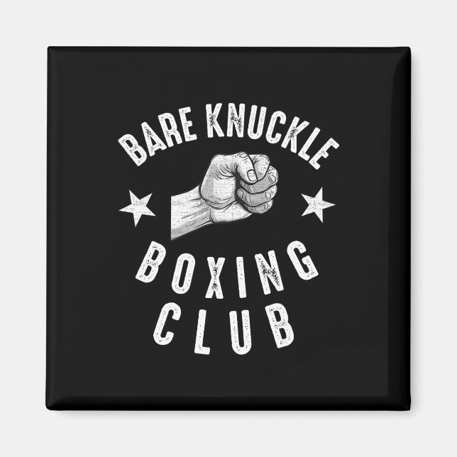 Imã Bare Knuckle Boxing Men Combatem A Luta (Frente)