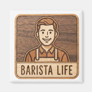 Imã Barista Life em Madeira