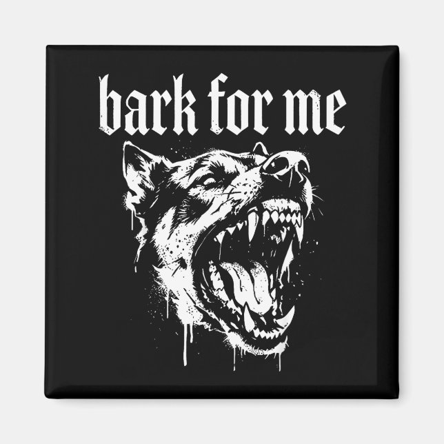 Imã Bark for me funny dog meme  (Frente)