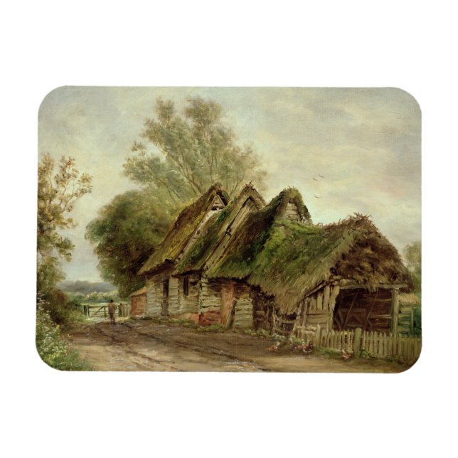 Ímã Barns em Flatford (óleo na canvas) (Horizontal)