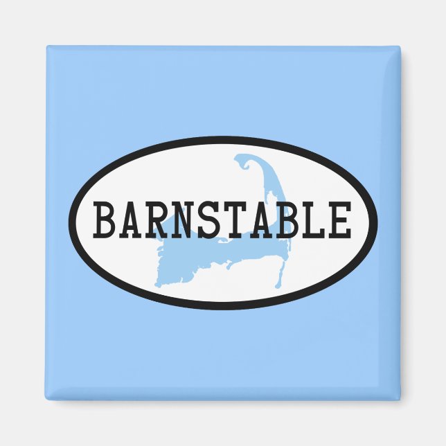 Imã Barnstable, MA Ímã (Frente)