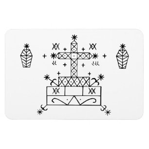 Ímã Baron Samedi: Voodoo Loa Veve