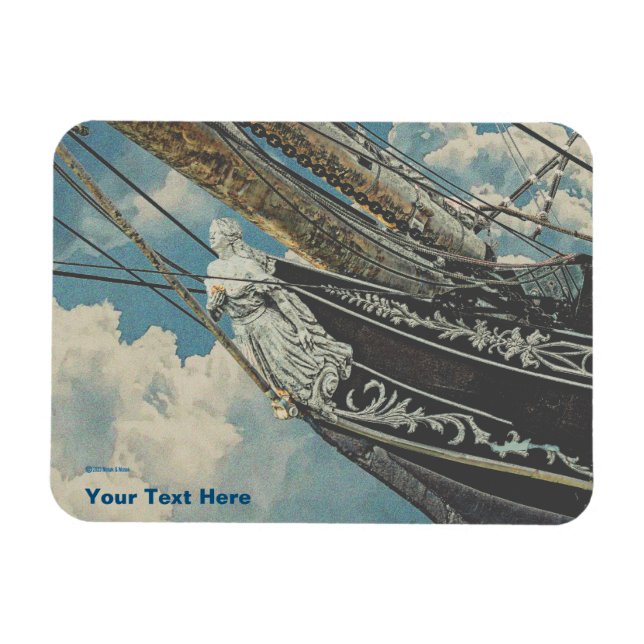 Ímã Barque Elissa Figurhead (Horizontal)