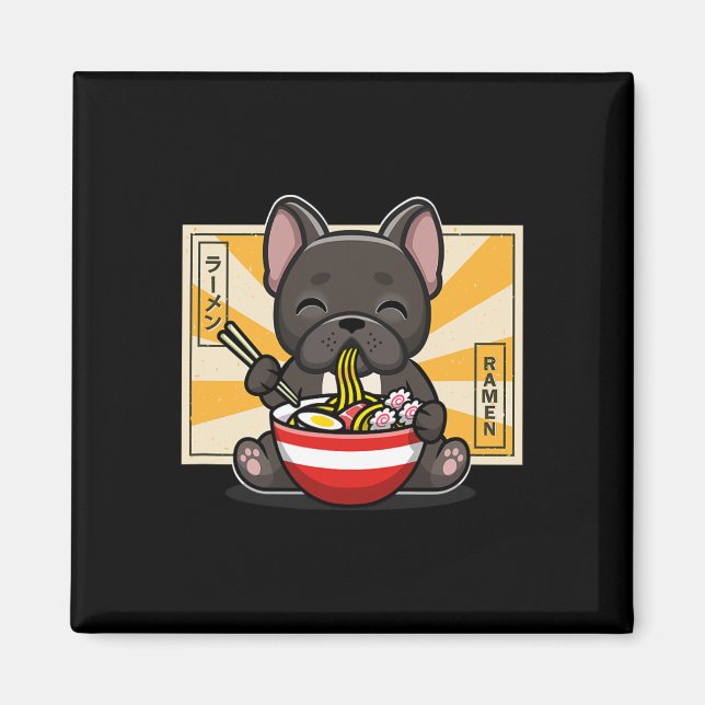 Imã Barrafa de Comida de Cachorro Francês (Frente)