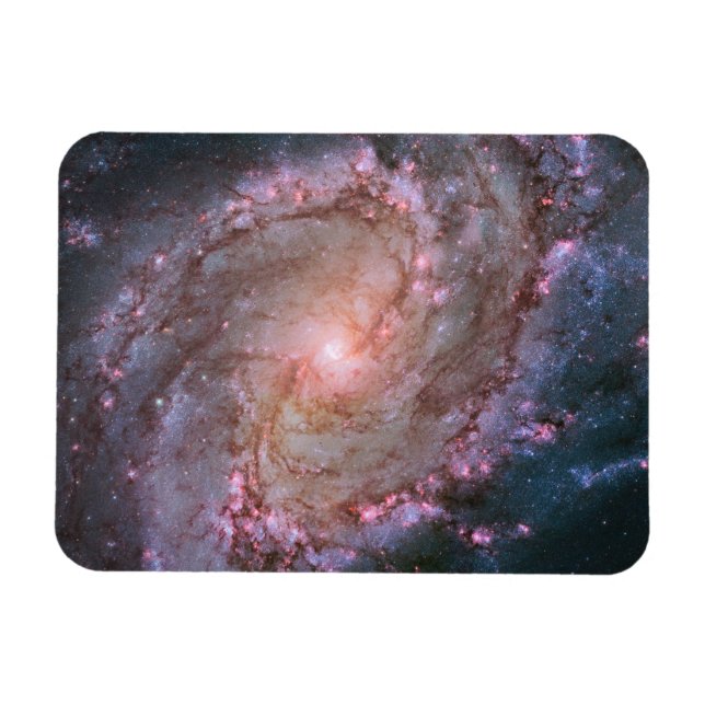 Ímã Barred Spiral Galaxy Messier 83. (Horizontal)