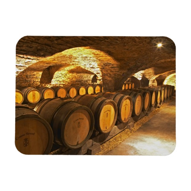 Ímã Barreiras de carvalho na adega Domaine Comte (Horizontal)