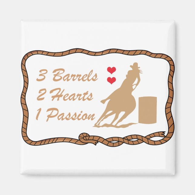 Imã Barrel Racing (Frente)