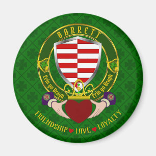 Imã Barrett Irish Shield & Claddagh
