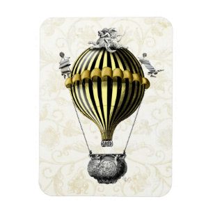Ímã Barroco - Balão Preto Amarelo