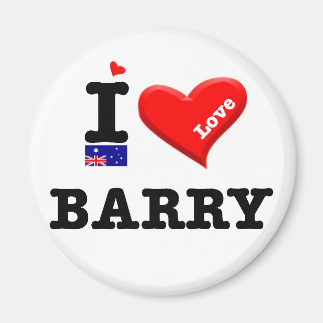 Imã BARRY - I Love (Frente)