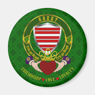 Imã Barry Irish Shield & Claddagh