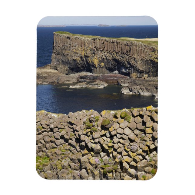 Ímã Basalto poligonal, Staffa, ao largo da Ilha de Mul (Vertical)