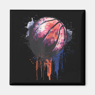 Imã Basball Watercolor Drawing Trabalho de arte Basbal