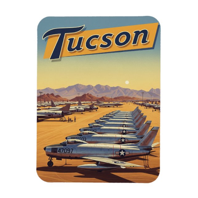 Ímã Base Aérea Davis-Monthan Tucson Arizona Viagem (Vertical)