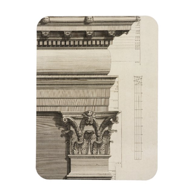 Ímã Base, capital e instalação do Pilaster (Vertical)