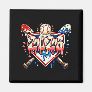 Imã Baseball 2026 Sorvete Drip Bats Para Meninos Niver