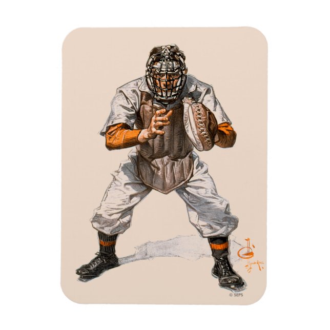 Ímã Baseball Catcher (Vertical)