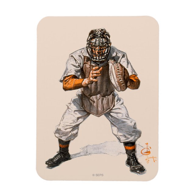 Ímã Baseball Catcher (Vertical)