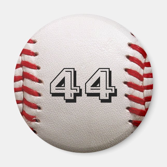 Imã Baseball com número personalizável (Frente)