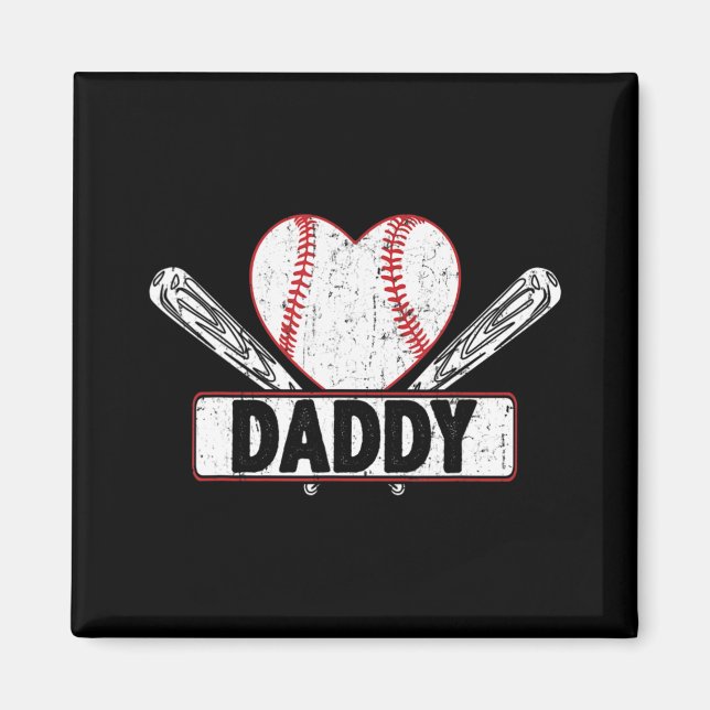 Imã Baseball de baseball com Pai correspondente à famí (Frente)