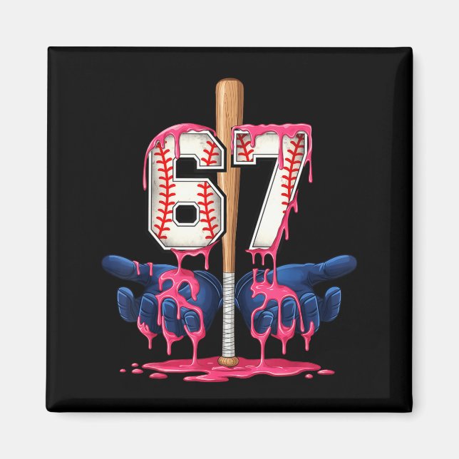 Imã Baseball Lifestyle Shirt Youth Baseball Glove Drip (Frente)