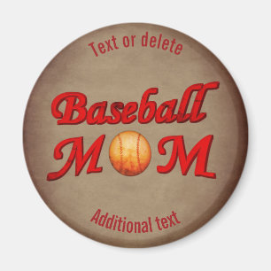 Imã Baseball Mãe Bonita Personalizada