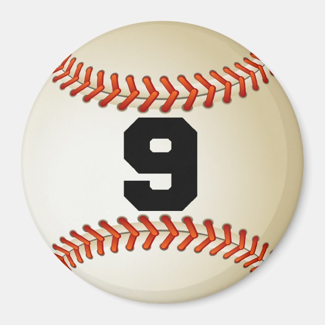 Imã Baseball número 9 (Frente)
