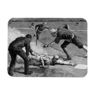 Ímã Baseball Vintage por Thure De Thulstrup, 1885