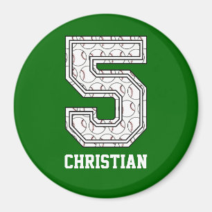 Imã Basebol personalizado número 5