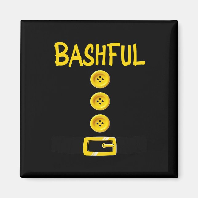 Imã Bashful Dwarf Halloween - Cor do Figurino Bas (Frente)