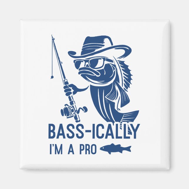 Imã Basicamente eu sou um pescador profissional engraç (Frente)